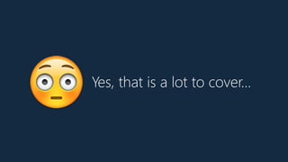 Yes, that is a lot to cover…
😳
 