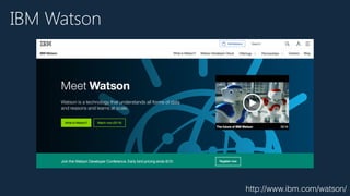 http://www.ibm.com/watson/
IBM Watson
 