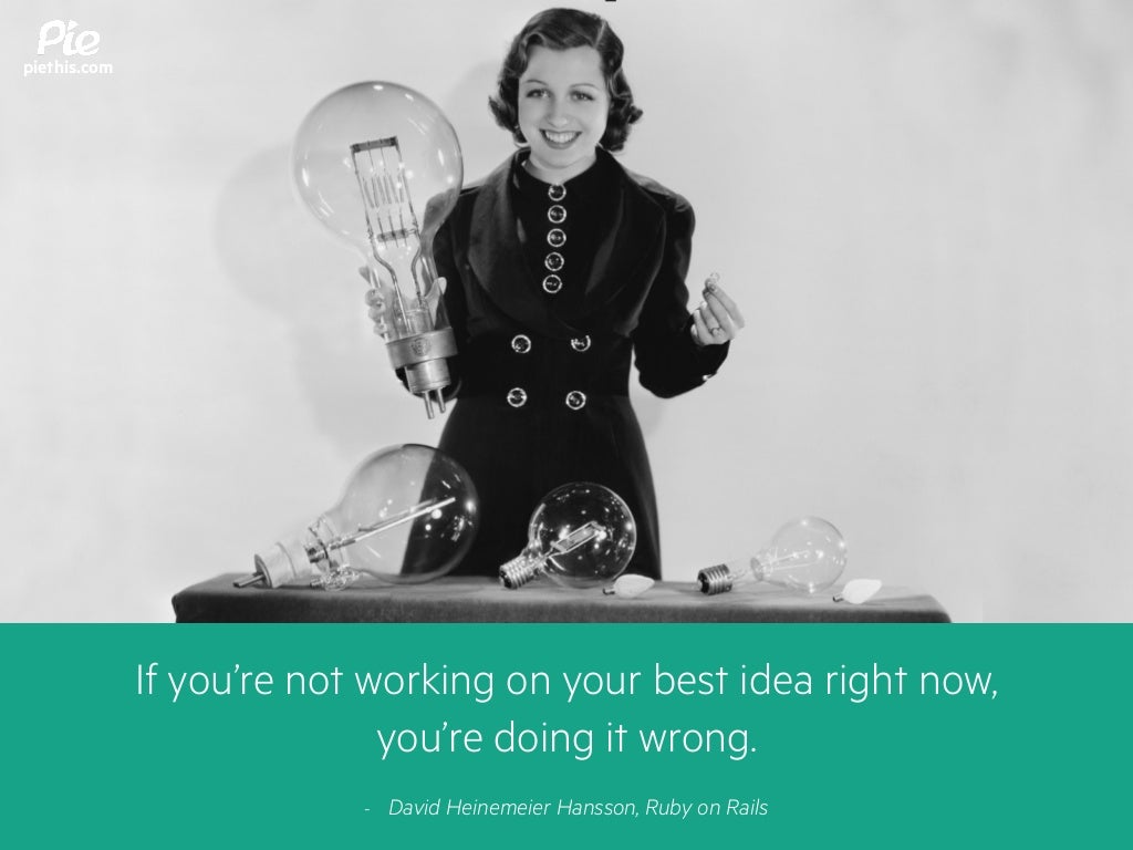 If you’re not working on