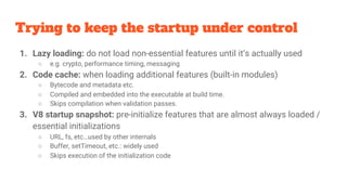 Startup Snapshot in Node.js