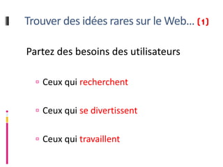 Créer sa startup Web