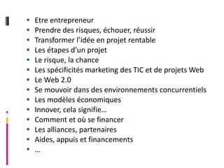 Créer sa startup Web