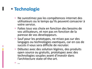 Créer sa startup Web
