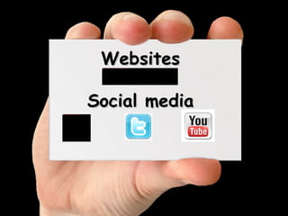 v Websites Social media