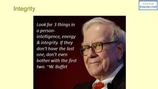 Integrity
 