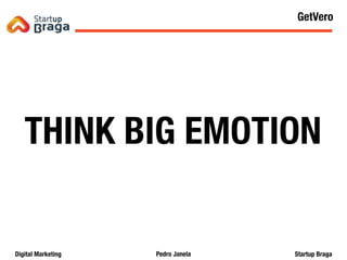 Pedro JanelaDigital Marketing Startup Braga
THINK BIG EMOTION
Content Marketing
67
GetVero
 