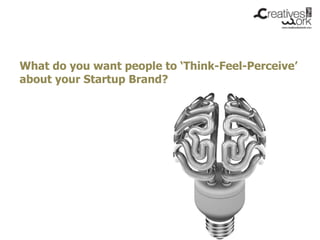 What do you want people to ‘Think-Feel-Perceive’
about your Startup Brand?
 