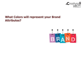 What Colors will represent your Brand
Attributes?
 