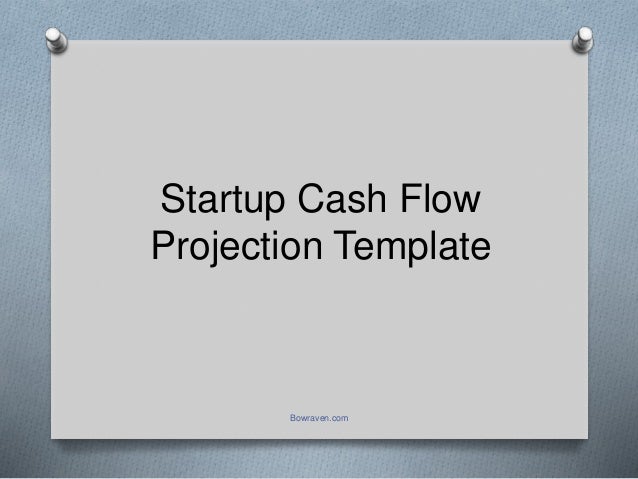 startup cash flow projection template
