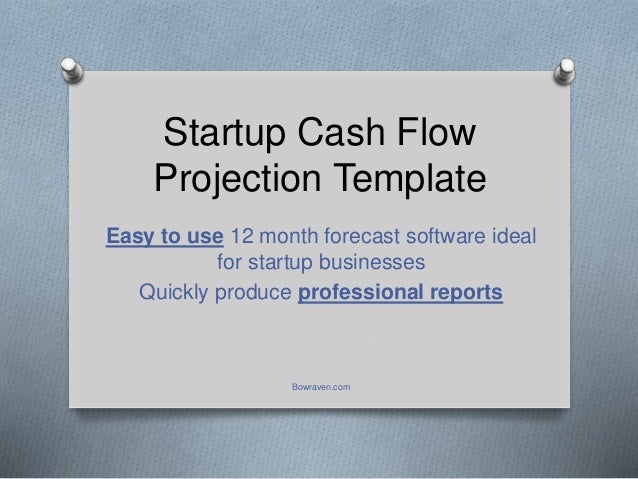 startup cash flow projection template
