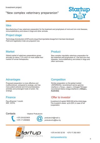 Startup Day, Catalog