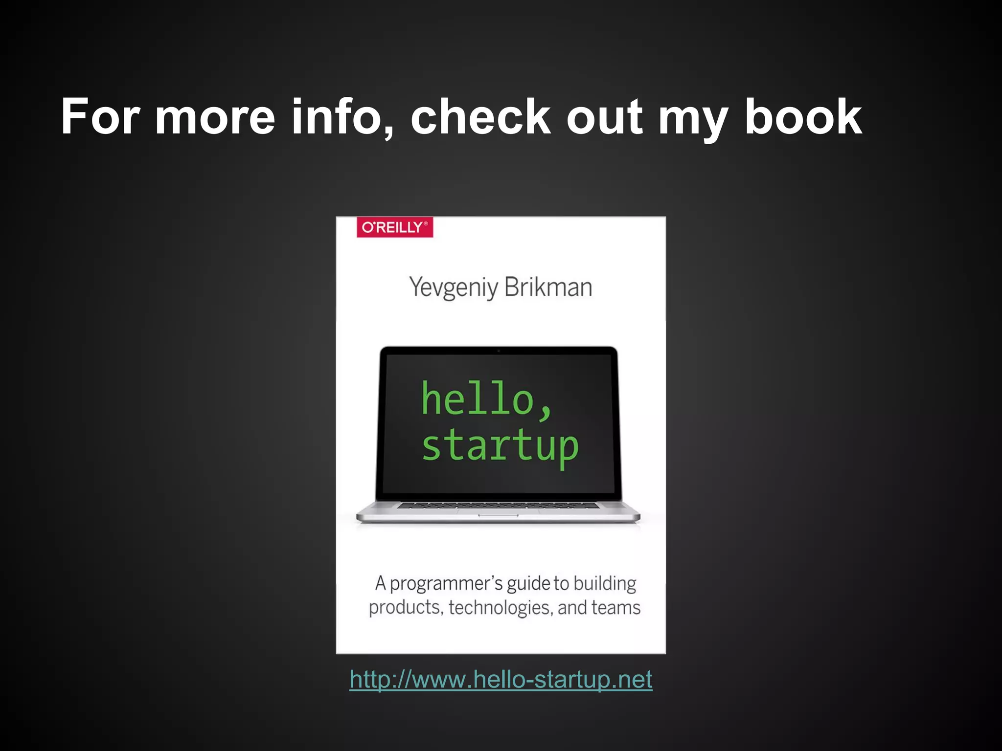 The goal is to teach and to build a
following
 