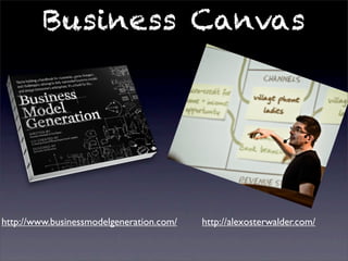 Business Canvas




http://www.businessmodelgeneration.com/   http://alexosterwalder.com/
 