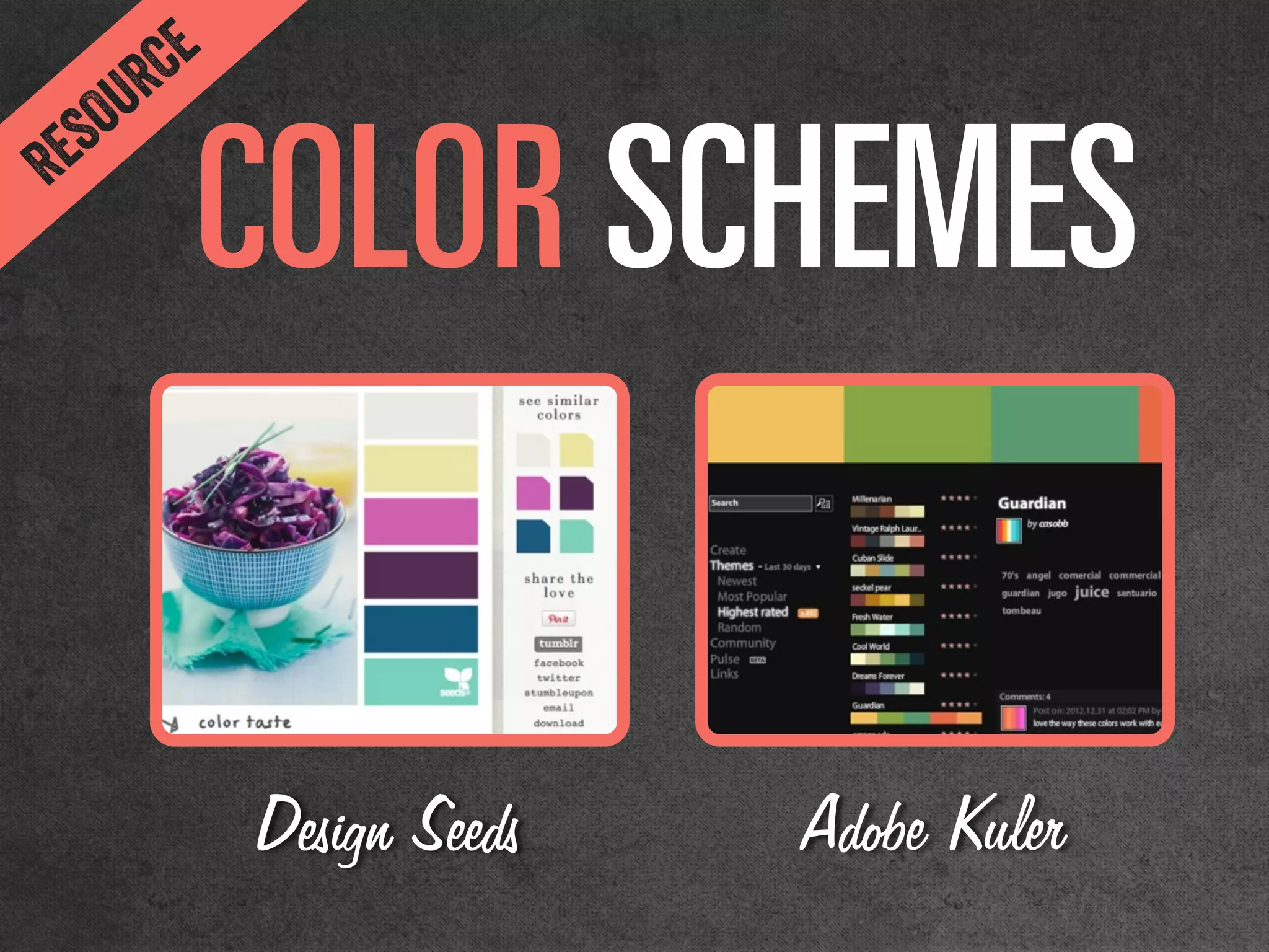 `lilo=p`ebjbp
Adobe KulerDesign Seeds
RESOURCE
 