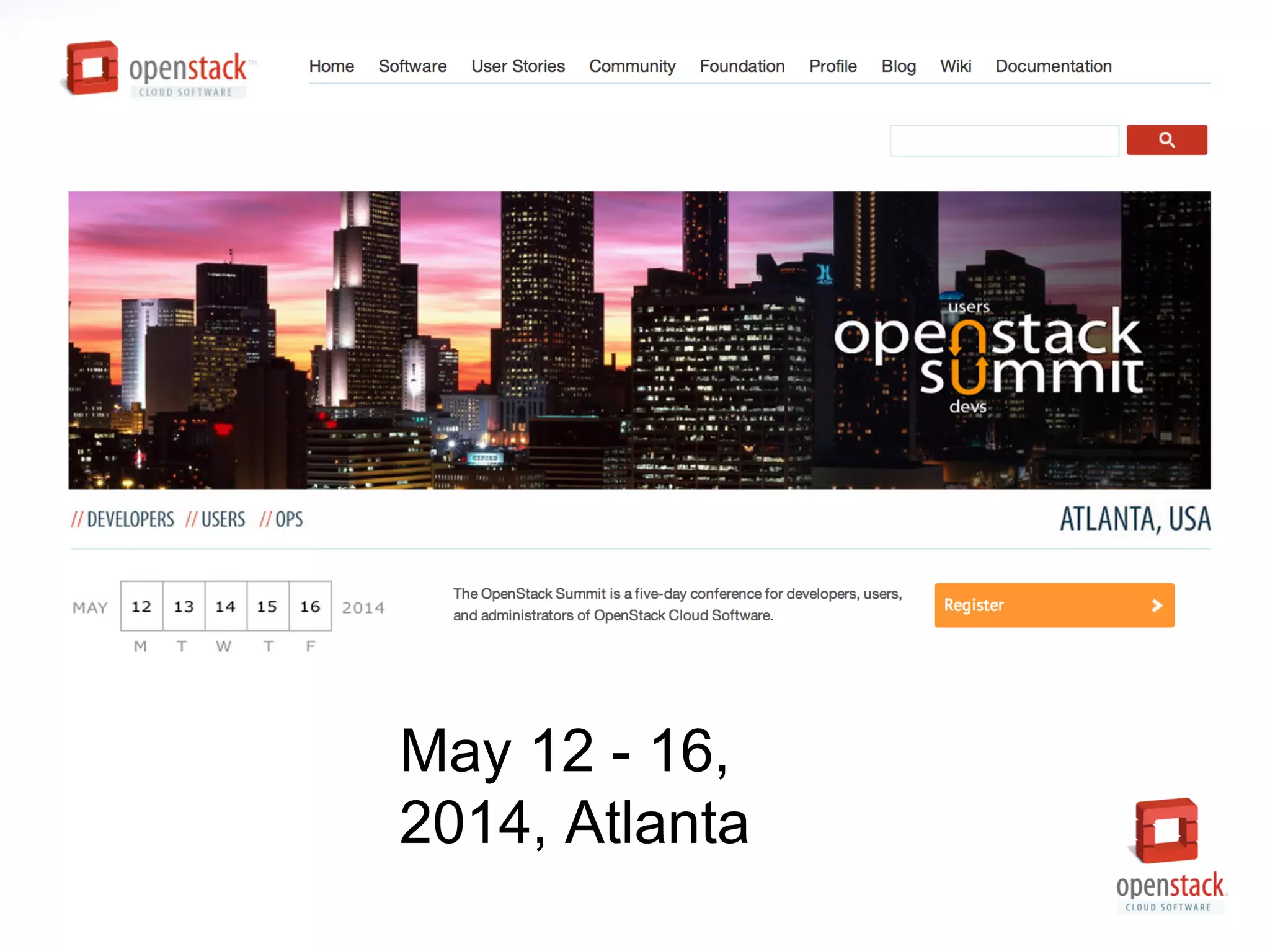 May 12 - 16,
2014, Atlanta