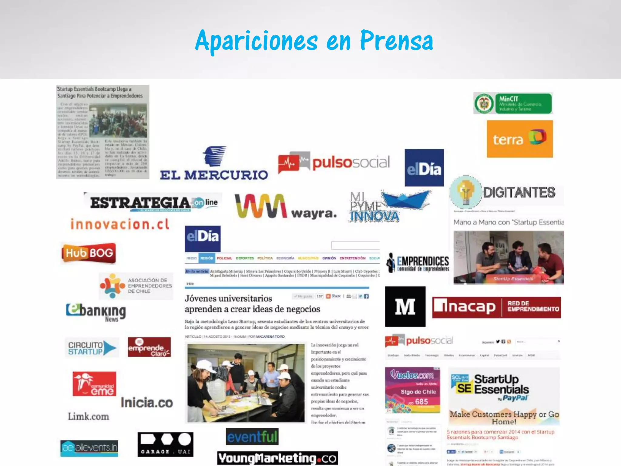 Apariciones en Prensa
 