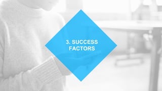 3. SUCCESS
FACTORS
 