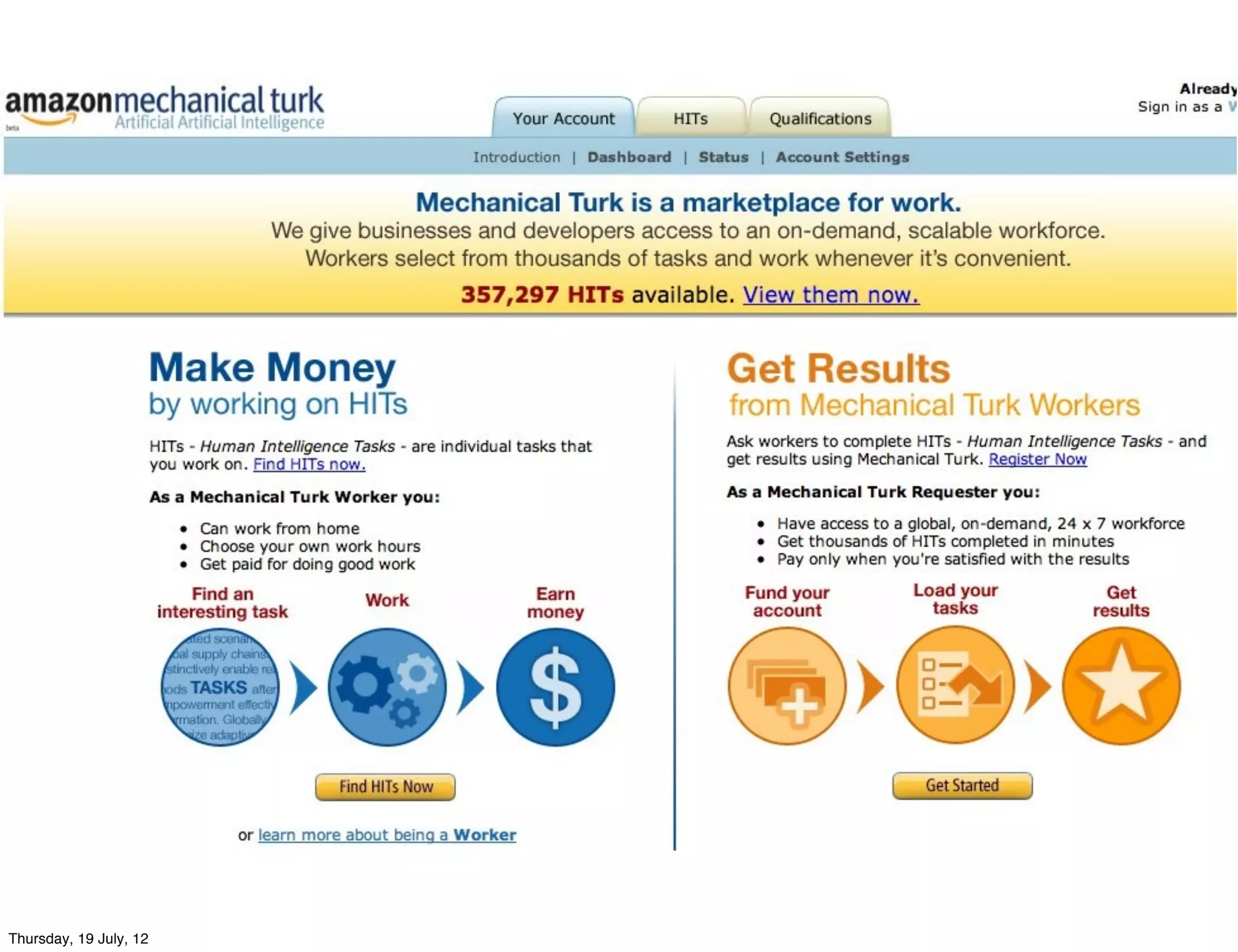 Thursday, 19 July, 12
 