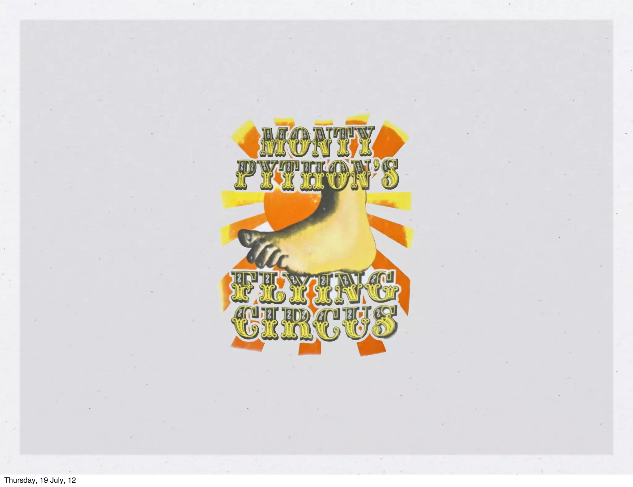 Thursday, 19 July, 12
 