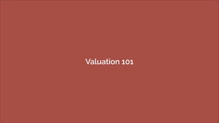 Valuation 101 
 