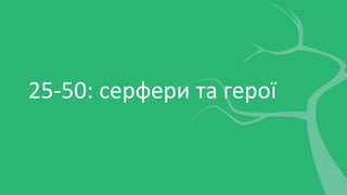 25-50: серфери та герої
 