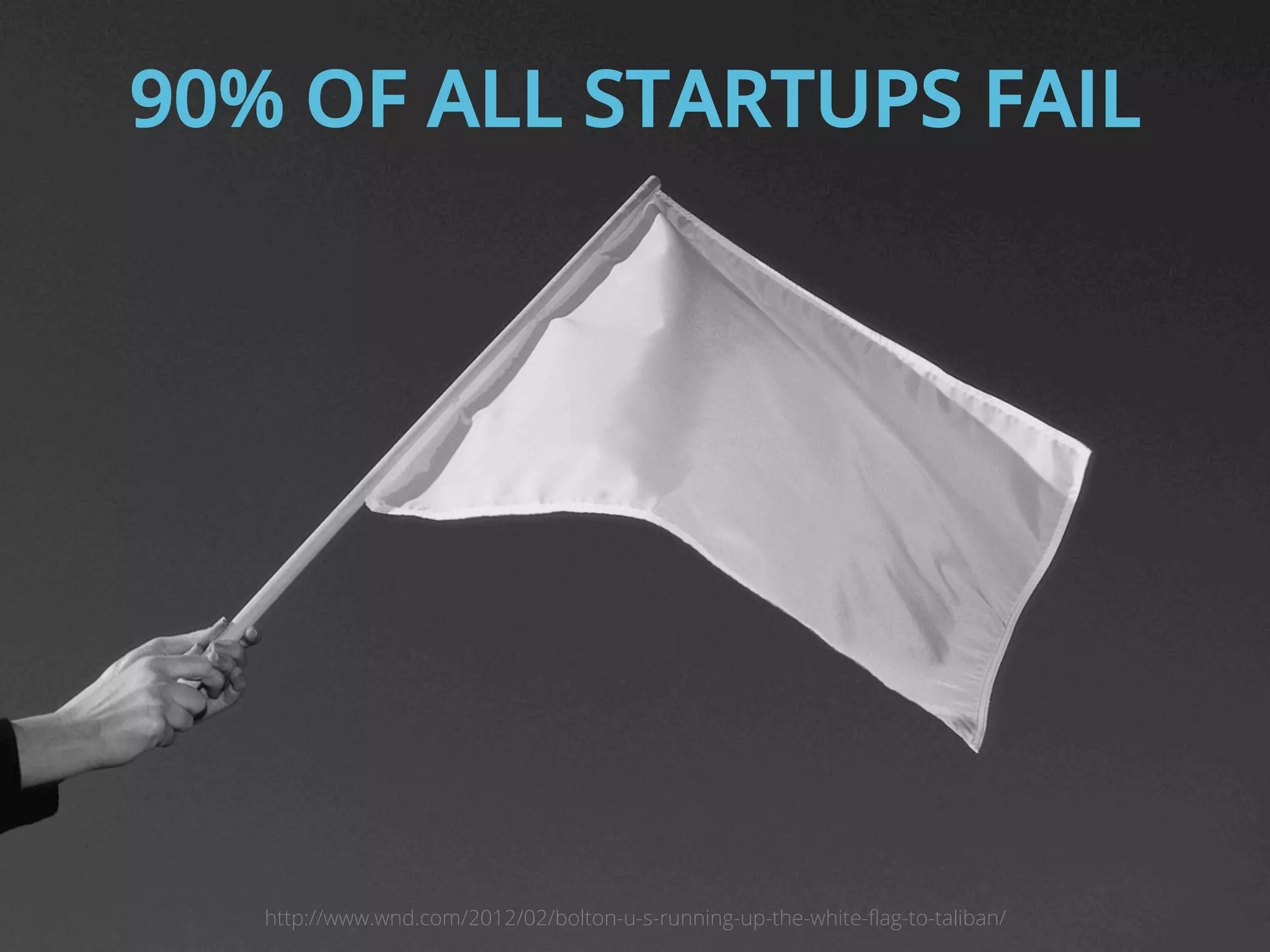 90% OF ALL STARTUPS FAIL

http://www.wnd.com/2012/02/bolton-u-s-running-up-the-white-ﬂag-to-taliban/

 