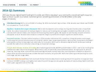 Source: StartUp Health Insights | startuphealth.com/insights Note: Report based on public data on seed, venture, corporate...