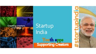 Startup
India
Youth apps
Supporting Creators
 