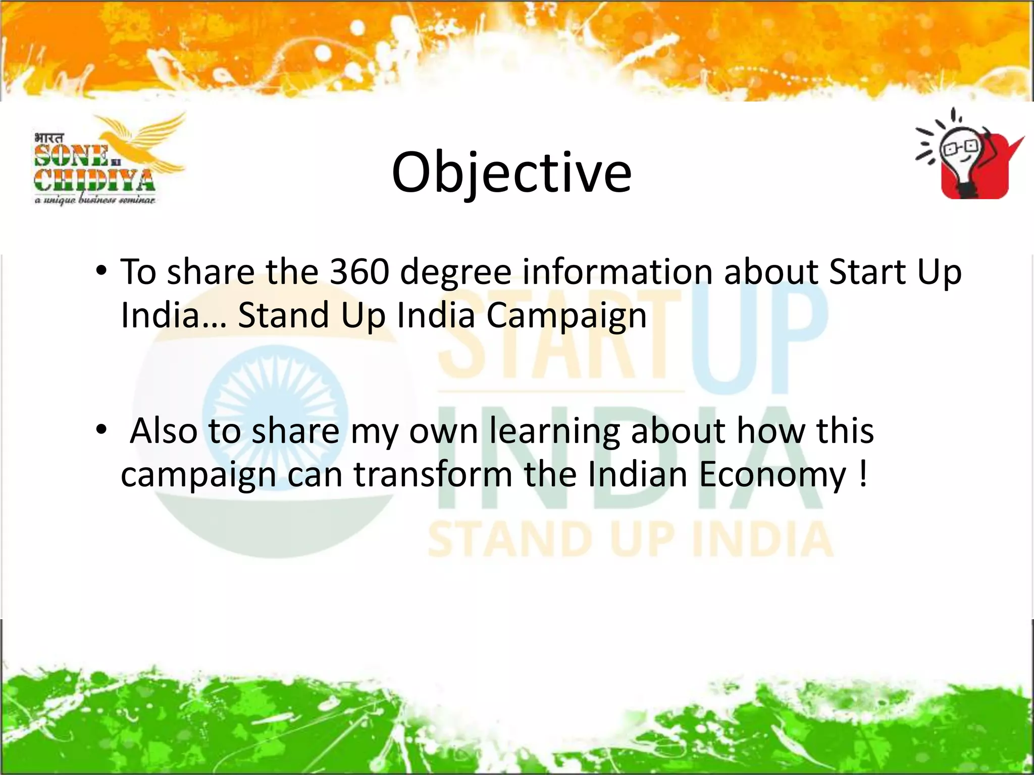 Start Up India Stand Up India Pptx