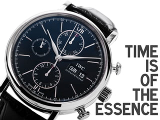 Time
is
of
the
essence
!

 