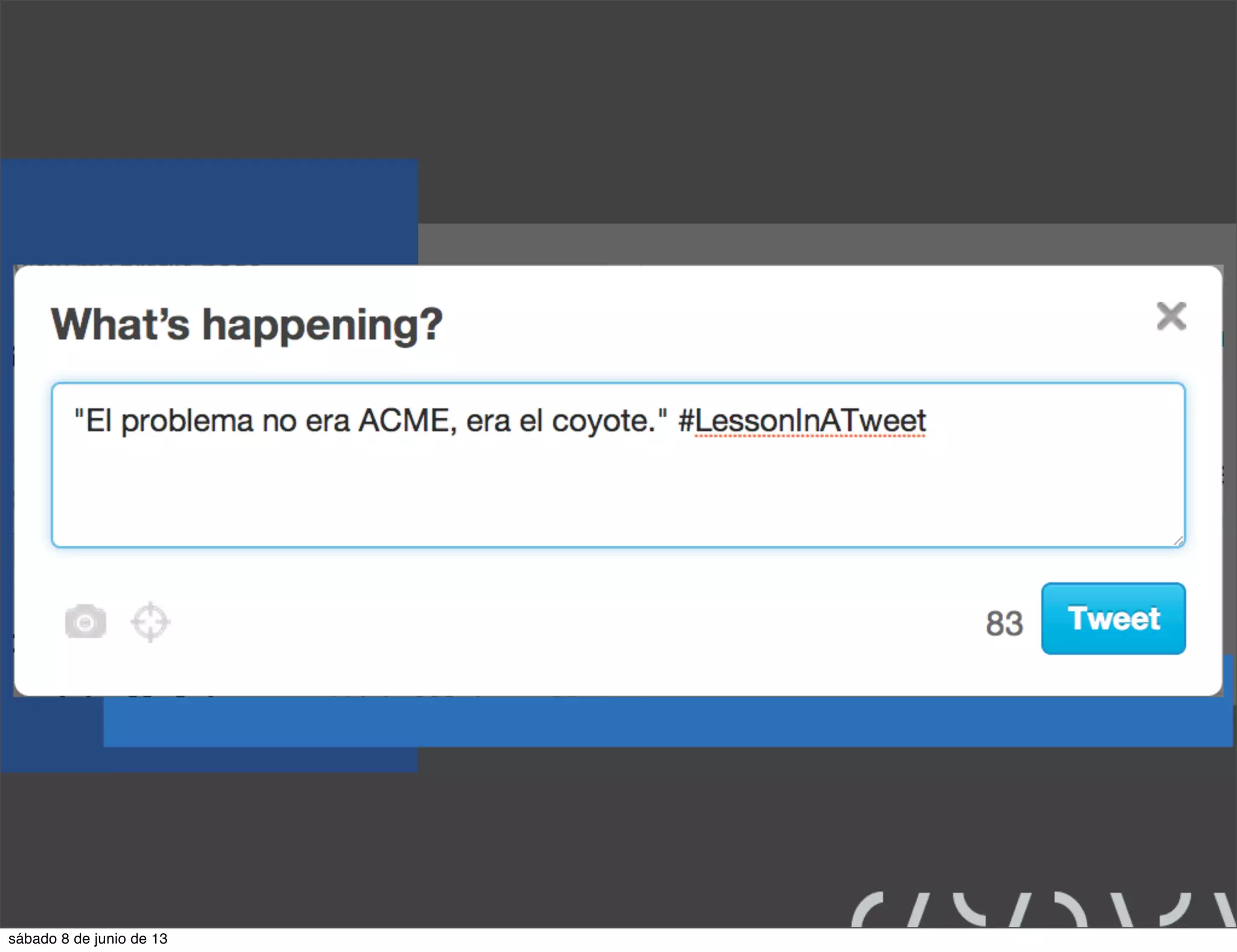 sábado 8 de junio de 13
 