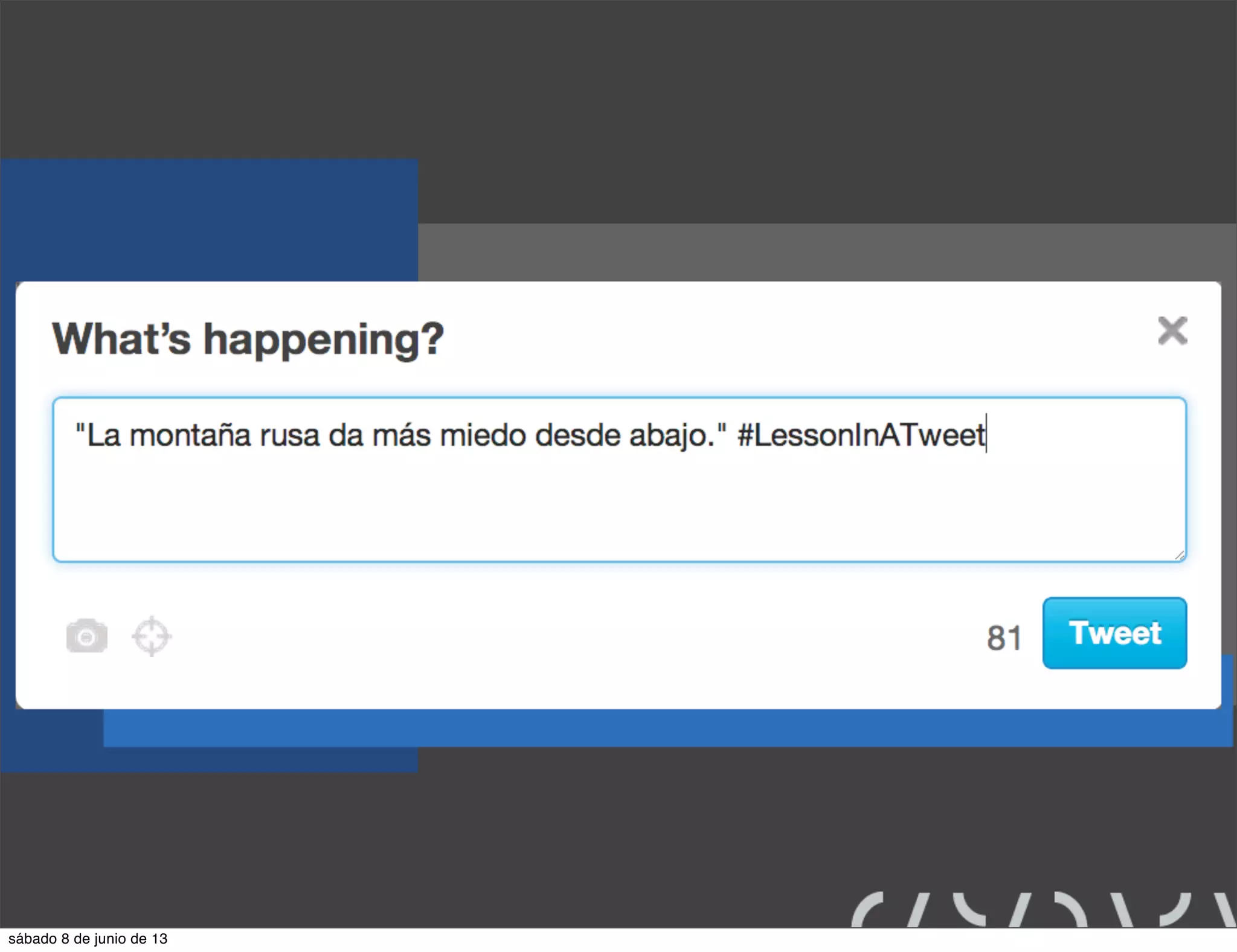 sábado 8 de junio de 13
 