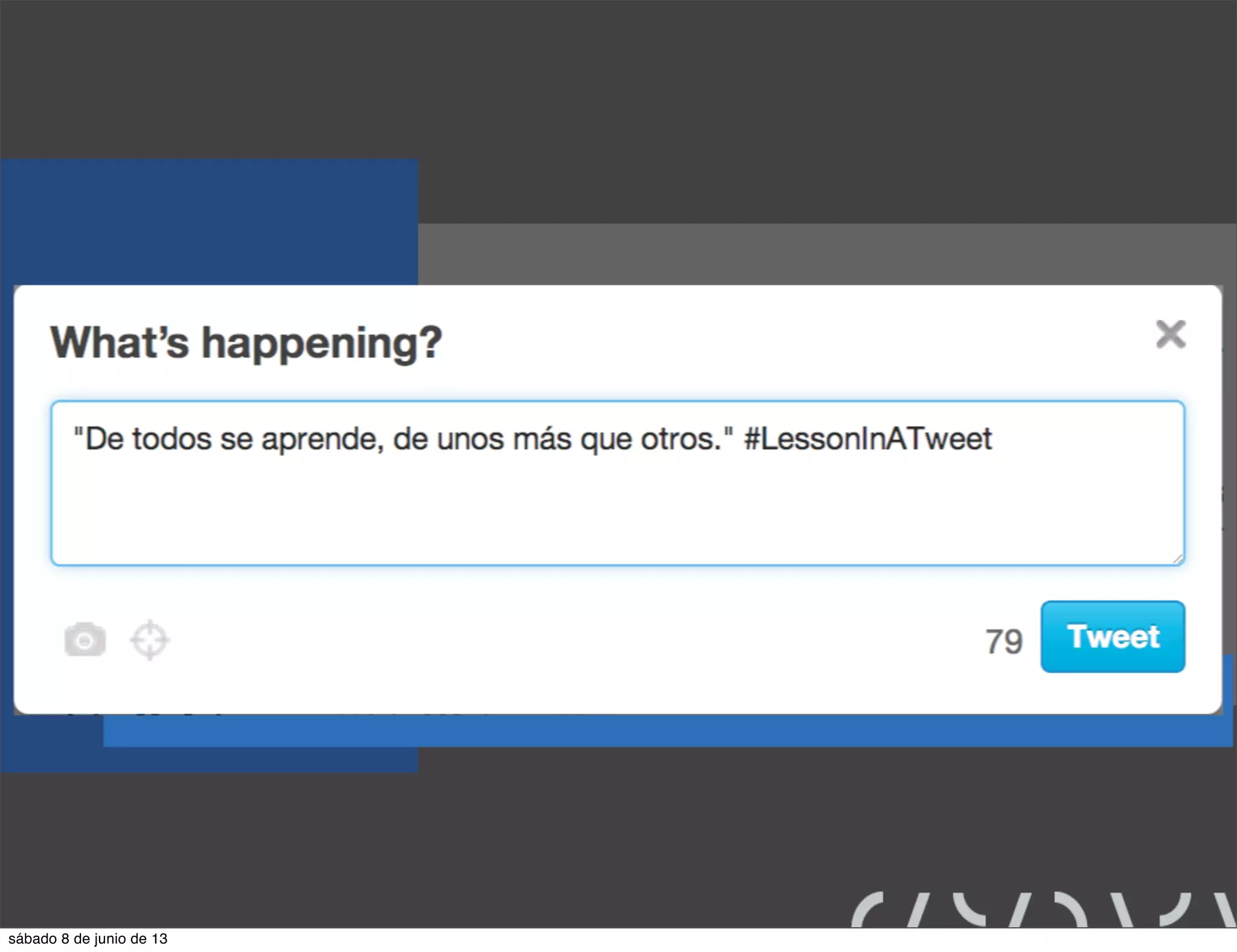 sábado 8 de junio de 13
 