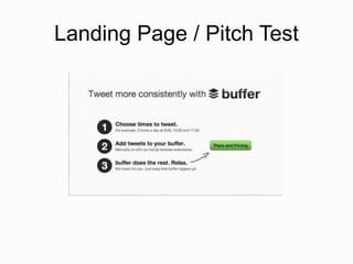 Landing Page / Pitch Test
 