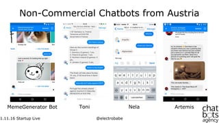 The Austrian Chatbot Ecosystem - Startup Live Brussels - Ondrisek
