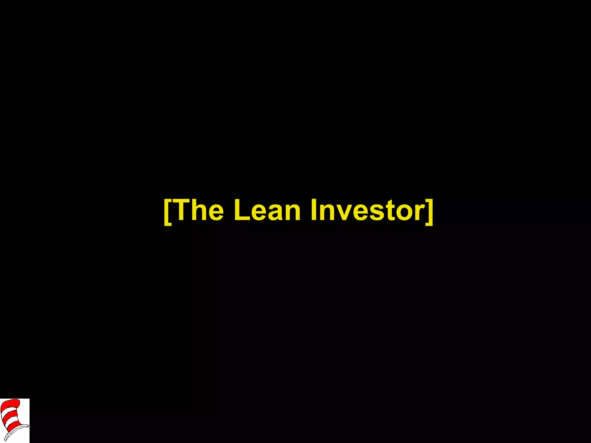 [The Lean Investor] 