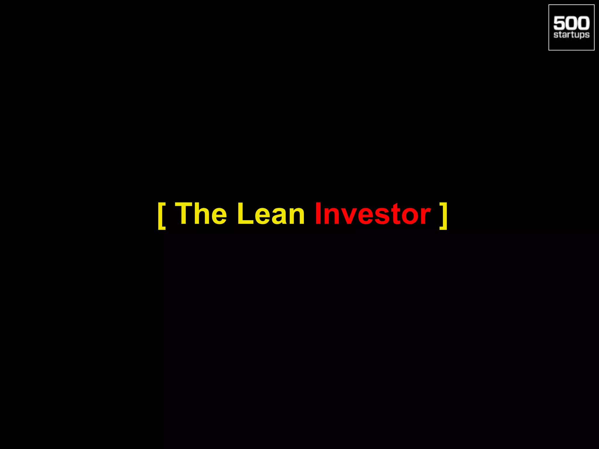 [ The Lean Investor ]
 