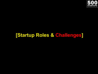 [Startup Roles &  Challenges ] 