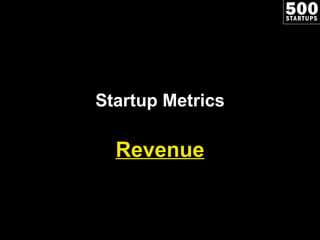 Startup Metrics Revenue 