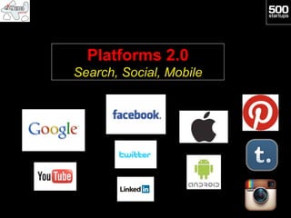 Platforms 2.0
Search, Social, Mobile
 