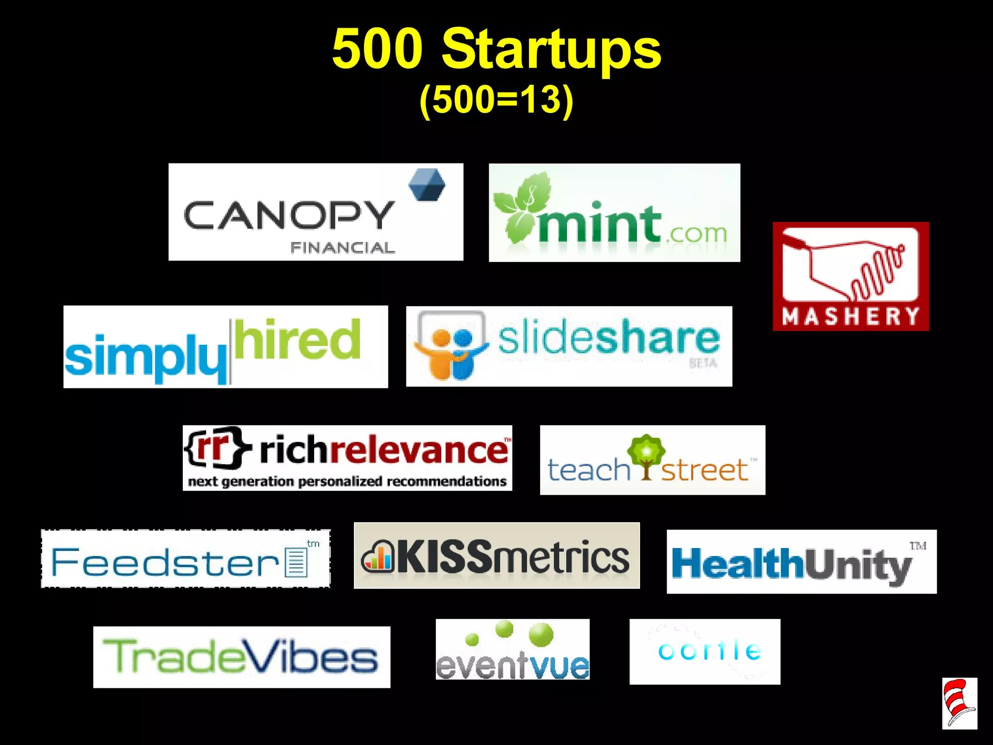 500 Startups (500=13) 