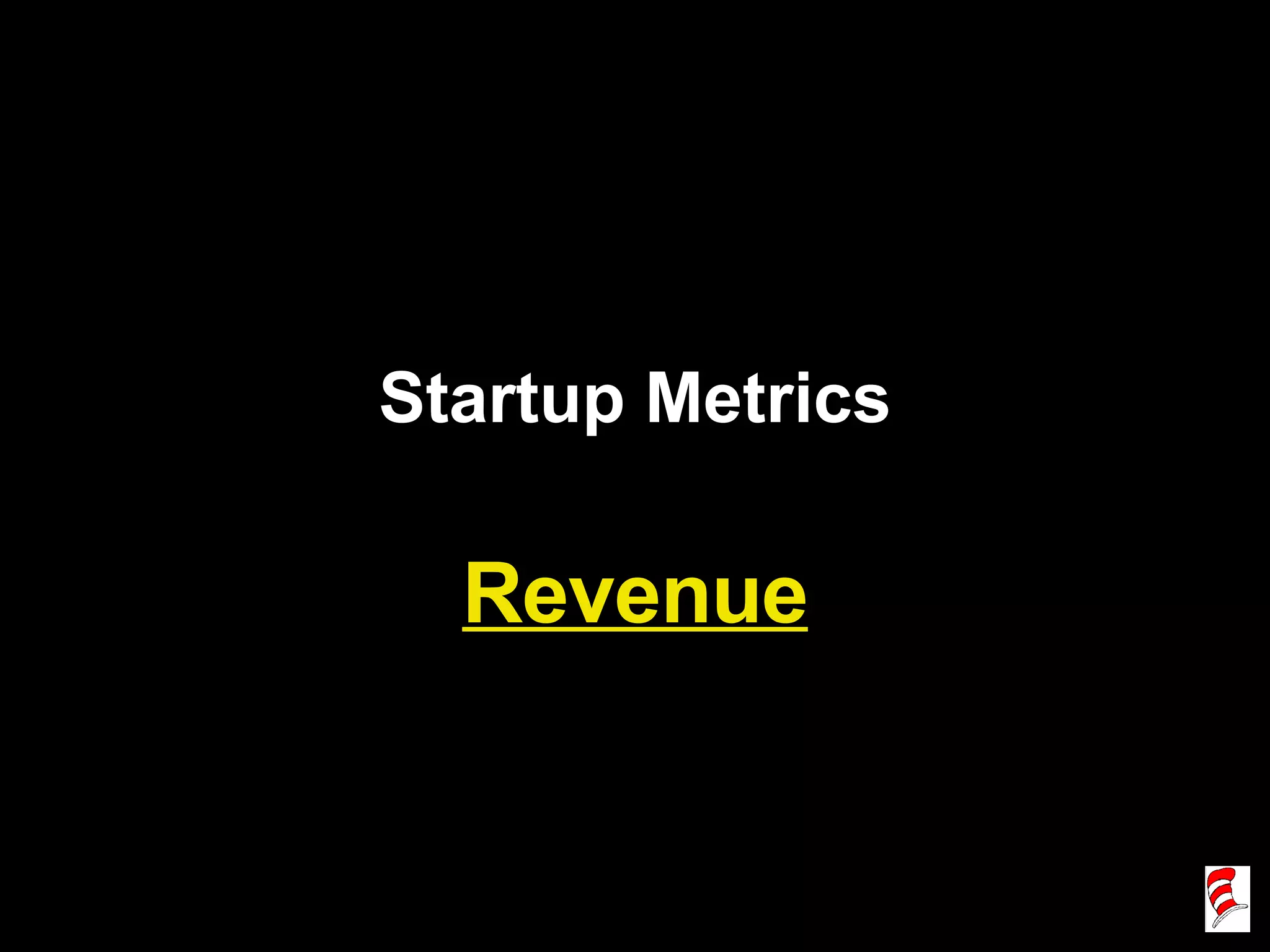Startup Metrics Revenue 