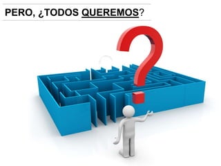 PERO, ¿TODOS QUEREMOS? 
 