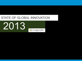 STATE OF GLOBAL INNOVATION 
2013 
Fuente: Imaginatik 
 