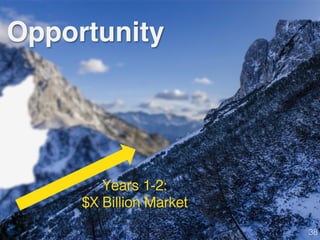 Years 1-2:!
$X Billion Market!
Opportunity
38!
 