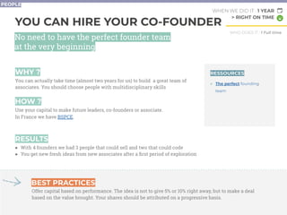 YOU CAN HIRE YOUR CO-FOUNDER
WHY ?
You can actually take time (almost two years for us) to build a great team of
associate...