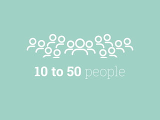 10 to 50 people
 