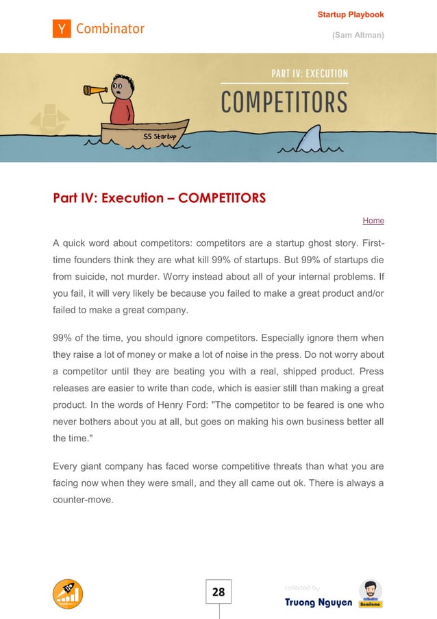 Startup Playbook Sam Altman Pdf Internet For Beginners Internet