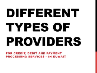 Payment Services in Kuwait | PDF