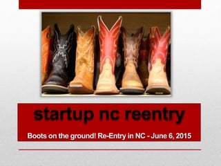 startup nc reentry
 